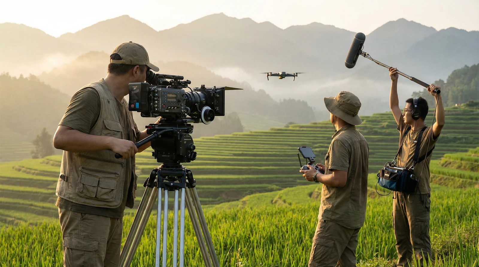 福利姬海角社区栏目云南梯田纪录片拍摄团队